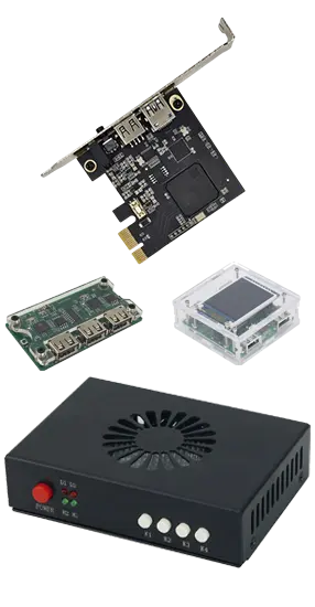 DMA kartı, Makcu, KMBbox ve Fuser’ın birlikte yer aldığı DMA paketi.